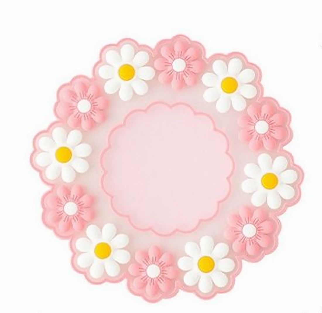 シーリングスタンプ台 コースター 単品 グラス置き コップ敷き 円形 フラワー お花 かわいい キュート おしゃれ 10cm おしゃれ インテリア雑貨 丸型 パステルカラー テーブルコーディネート プレゼント 母の日 贈り物 キッチン雑貨 ギフト