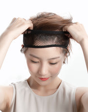 ヘアネット ウィッグ用 キャップネット フルウィッグ用 筒型 インナーキャップ ウィッグインナー かつらネット コスプレ ブラック
