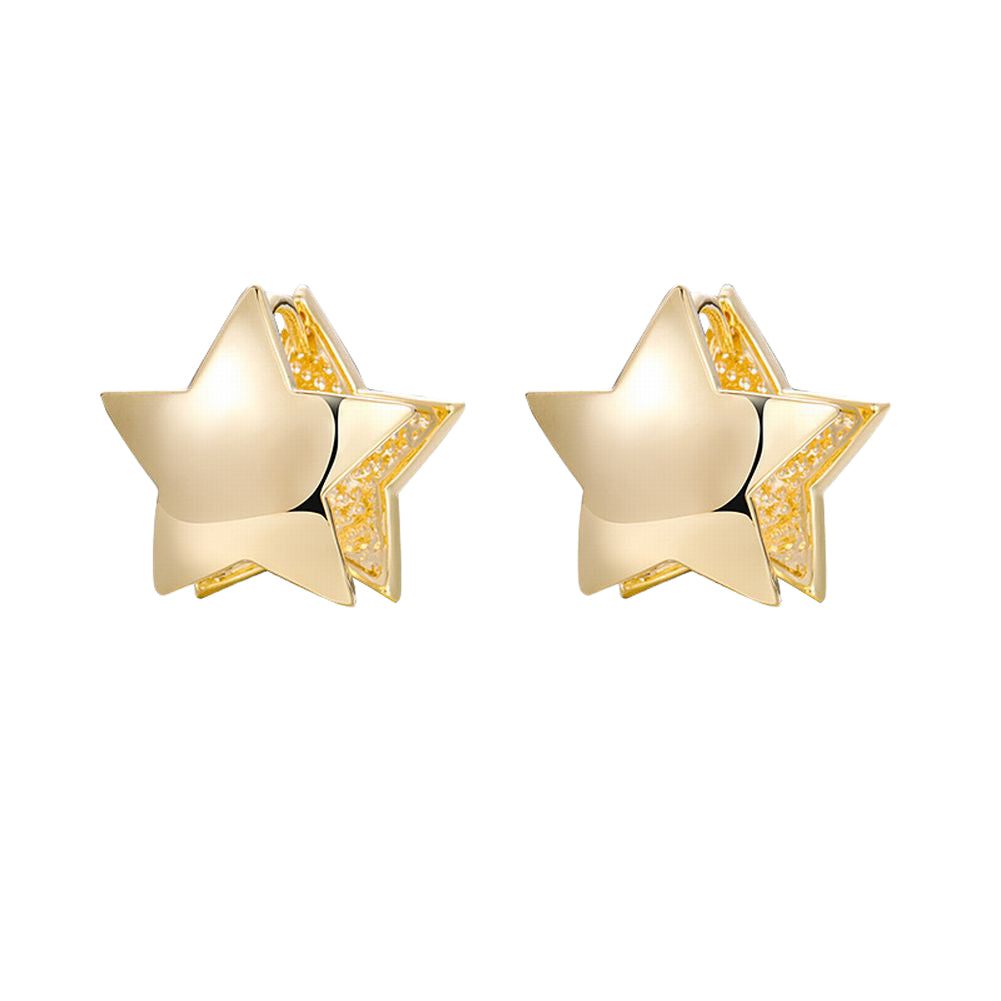 ピアス レディース アクセサリー フープ 星 スター 丸型 マル ハート ゴールドカラー 小ぶり 小さめ シンプル 上品 可愛い おしゃれ まる サークル 小さい エレガント