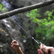 ワイヤーチェーンソー ワイヤーソー 手動 携帯のこぎり ポケットサイズ コンパクト アウトドア キャンプ 登山 ハイキング サバイバル 枝切 緊急時 防災 切断工具 手動工具