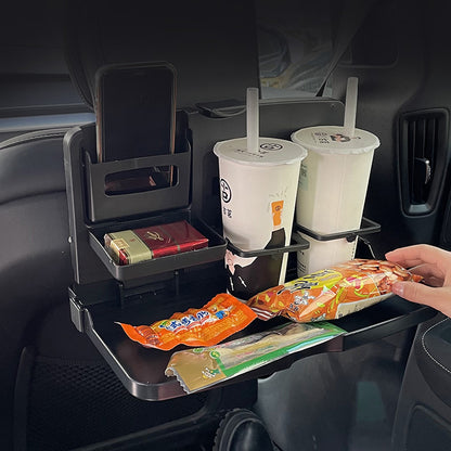 カーテーブル 折りたたみ 簡易テーブル 車載用 ドリンクホルダー スマホスタンド 商品画像2