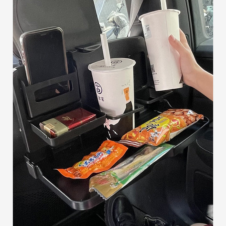 カーテーブル 折りたたみ 簡易テーブル 車載用 ドリンクホルダー スマホスタンド 商品画像3