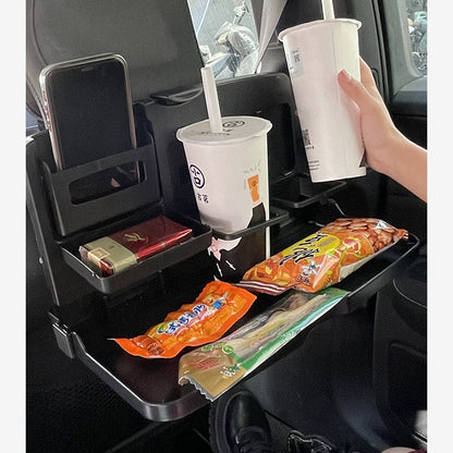 カーテーブル 折りたたみ 簡易テーブル 車載用 ドリンクホルダー スマホスタンド 商品画像3