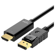 ディスプレイポートケーブル 変換ケーブル 4K 1080P 1.8m アダプタ モニター接続 テレビ パソコン PC
