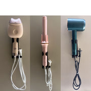 ドライヤーホルダー ドライヤーラック インテリア雑貨 ヘアドイヤー 壁面収納 壁掛け コンセント置き ヘアアイロン 穴あけ不要 引っ掛け