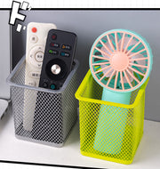 ペンホルダー 鉛筆立て ペン立て ペンスタンド 文房具 円 四角 メッシュ 無地 単色 シンプル 卓上 机上収納 かわいい おしゃれ 整理整頓 便利