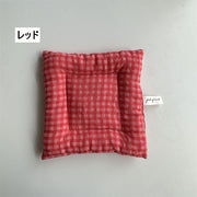 コースター グラス置き コップ置き チェック柄 スクエア 正方形 かわいい 布 厚手 キッチン雑貨 単品 テーブル雑貨