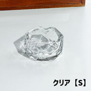 灰皿 アクセサリートレイ ガラス製 喫煙具 小物入れ キャンドルホルダー インテリア小物 タバコ置き 六角形 クリア オーロラ シンプル おしゃれ かわいい 卓上