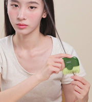 ヘアカッター くし付き 2WAY コーム ヘアブラシ 櫛 ハサミ ヘアカット セルフカット 前髪カット ヘアケア 携帯用 カバー付き