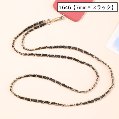 スマホネックストラップ スマホストラップ スマートフォン用 首掛け フェイクパール 金属製 商品画像3