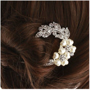 ヘアアクセサリー 髪飾り コーム かんざし レディース 女性 お団子 フェイクパール フラワー 花 上品 フォーマル 結婚式 お呼ばれ パーティー かわいい おしゃれ