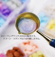 シーリングワックス 封蝋 10色 シーリングスタンプ用品 セット 約240粒 収納ケース付き 小粒 花型 カラフル 結婚式 招待状 手紙