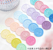 シーリングワックス 封蝋 10色 シーリングスタンプ用品 セット 約240粒 収納ケース付き 小粒 花型 カラフル 結婚式 招待状 手紙