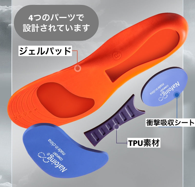 インソール 中敷き レディース メンズ クッション アーチサポート 商品画像4