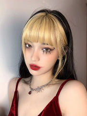 ウィッグ 部分ウィッグ 前髪ウィッグ レディース 女性 かつら 部分かつら 金髪 ゴールドカラー 前髪 おしゃれ かわいい ウィッグ前髪 自然 部分 ストレート ナチュラル