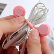 ケーブルバンド 結束バンド ケーブルホルダー シリコンバンド 3個セット 3本セット カーテンタッセル 整理用品 生活雑貨 PC周辺雑貨 イヤホンアクセサリー マグネット式 マグネットタイプ 磁石式 磁石タイプ 無地 ホワイト ピンク ブラック シンプル カジュアル 可愛い キュート おしゃれ