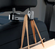 車載ホルダー スマホホルダー ハンガーフック 荷物掛け 2way シートフック カー用品 カーアクセサリー 車内収納 ヘッドレストフック 簡単取り付け 携帯ホルダー スマホスタンド バックハンガー 便利グッズ おしゃれ スタイリッシュ 雑貨 スマートフォン ケータイ