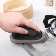 焦げ落としスポンジ キッチンスポンジ 柄付き コゲ落とし 汚れ落とし サビ落とし フライパン 鍋 グリル コンロ 台所 掃除用品