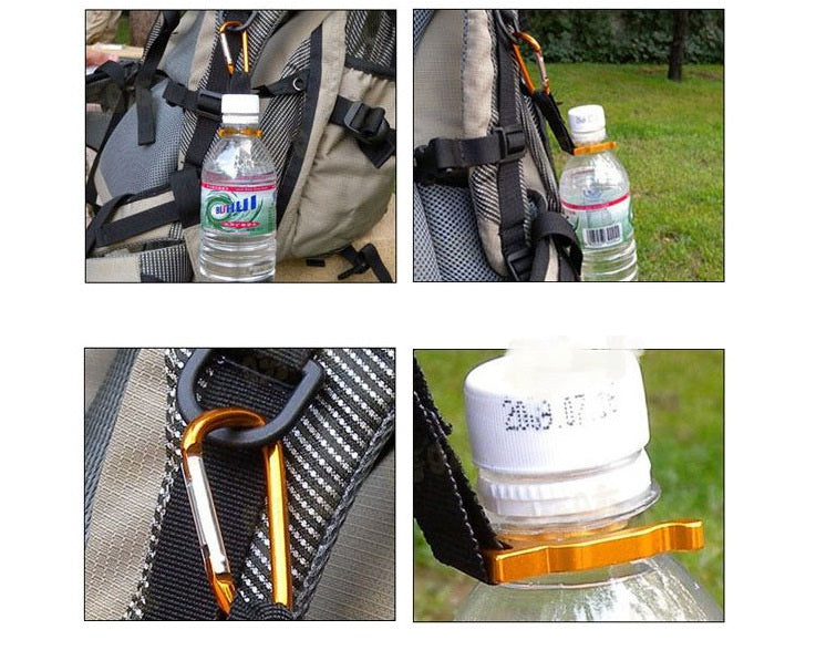 ペットボトルホルダー ボトルホルダー カラビナ付き アウトドア用品 軽量 取り付け簡単 商品画像3