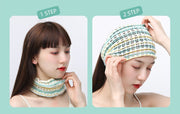 ヘアバンド 洗面用 レディース 女性 ヘッドバンド ネット 幅広 ワイド 伸縮性 通気性 カラフル 可愛い 普段使い デイリー 洗顔 お風呂 バス用品 お風呂グッズ 日用品雑貨