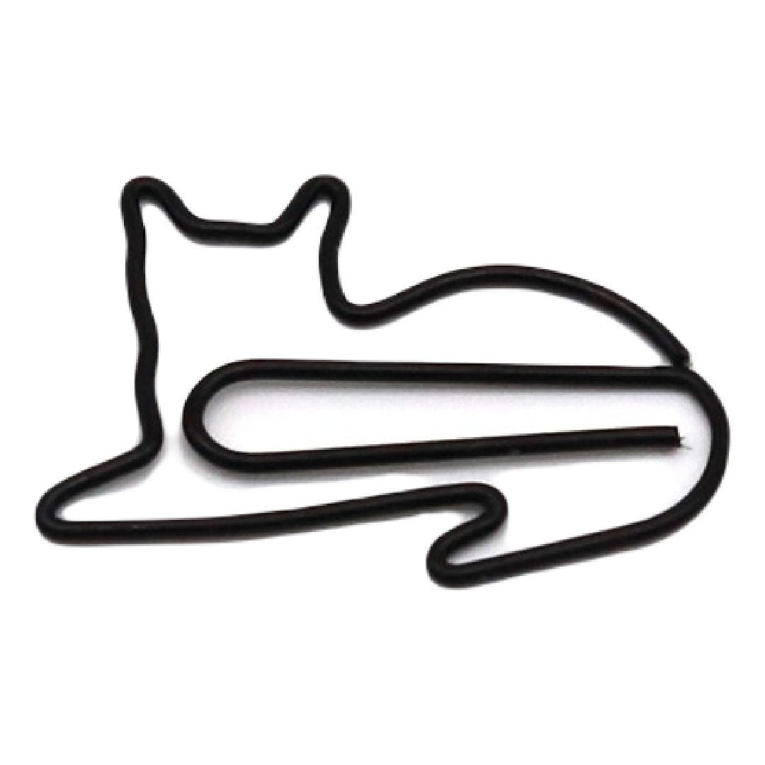 クリップ ゼムクリップ ペーパークリップ 10個セット 文具 文房具 事務用品 ステーショナリー ネコ 猫 かわいい おしゃれ ユニーク 雑貨