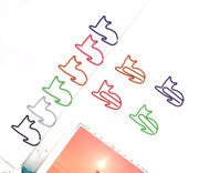 クリップ ゼムクリップ ペーパークリップ 10個セット 文具 文房具 事務用品 ステーショナリー ネコ 猫 かわいい おしゃれ ユニーク 雑貨
