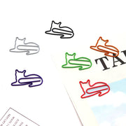クリップ ゼムクリップ ペーパークリップ 10個セット 文具 文房具 事務用品 ステーショナリー ネコ 猫 かわいい おしゃれ ユニーク 雑貨