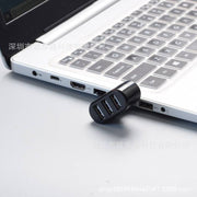 USBハブ 3ポート パソコン周辺機器 HUB USB2.0 回転式 外付け 携帯 データ転送 保存 充電 コンパクト ミニサイズ 便利グッズ シンプル スタイリッシュ 自宅 オフィス 事務用品 PC周辺機器 白 黒