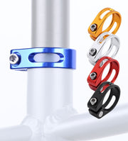 シートクランプ シートポストクランプ 自転車用 パーツ 28.6mm 31.8mm 34.9mm 固定器具 サドル 付け替え 交換 修理 ドレスアップ カラバリ豊富