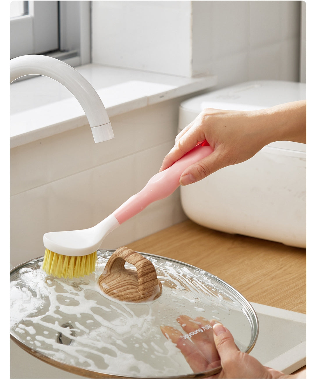 柄付ブラシ キッチンブラシ 食器洗いブラシ 台所用 お掃除 キッチンツール 商品画像4