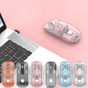 ワイヤレスマウス 無線 ワイヤレス 2.4GHz 光学式マウス リチウム LED パソコン 周辺機器 イルミネーション 光る きれい 薄型 スリム