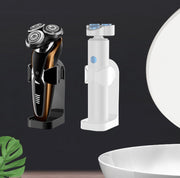 シェーバーホルダー 電気シェーバー 壁掛け収納 バス 風呂 洗面 水回り 便利 粘着シール 耐水性 シンプル すっきり ウォールフック