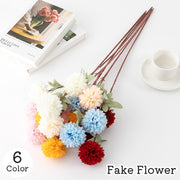 造花 フェイクフラワー 1輪 単品 チューリップ インテリア雑貨 人工 枯れない アレンジメント ディスプレイ 撮影 結婚式 パーティー 菊 キク 可愛い おしゃれ