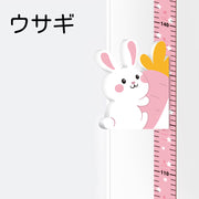 ウォールステッカー 身長計 壁ステッカー 計測 シール式 キリン 動物 65～185cm 子供 大人 デコレーション かわいい