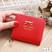 コインケース 財布 ミニ財布 小銭入れ カード入れ 小さい財布 レディース 女性 ファッション小物 リボン ロゴ コンパクト 小さめ おしゃれ シンプル 可愛い カラバリ豊富