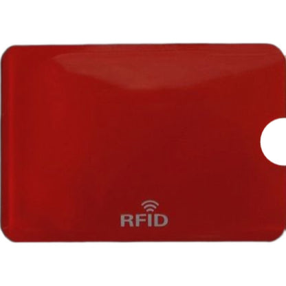 スキミング防止 カードケース 5枚セット RFID磁気防止 スリーブ カード情報保護 レッド バリエーション画像
