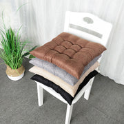 クッション 座布団 椅子用 40×40cm チェアパッド フロアクッション 四角 スクエア 正方形 暖かい ポコポコ シンプル おしゃれ かわいい ふわふわ