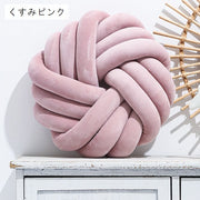 クッション 円形 丸型 ツイスト編み 編み込み ロープ 無地 模様替え おしゃれ かわいい モダン 座布団 インテリア雑貨 カラバリ豊富 ピンク ブルー ホワイト ブラック