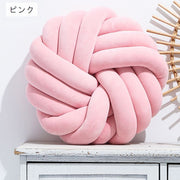 クッション 円形 丸型 ツイスト編み 編み込み ロープ 無地 模様替え おしゃれ かわいい モダン 座布団 インテリア雑貨 カラバリ豊富 ピンク ブルー ホワイト ブラック