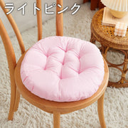 クッション 座布団 フロアクッション 40cm 円形 ラウンド 丸形 丸い 床 椅子 イス おしゃれ かわいい インテリア 無地 単色 カラバリ豊富