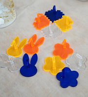 ネイルチップスタンド 単品 1個 プラスチック ネイルアート用品 ウサギ ハート フラワー 花 うさぎ おしゃれ かわいい ネイルチップ台 台座 ネイル練習 ネイルチップ作成 土台