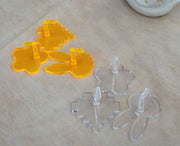 ネイルチップスタンド 単品 1個 プラスチック ネイルアート用品 ウサギ ハート フラワー 花 うさぎ おしゃれ かわいい ネイルチップ台 台座 ネイル練習 ネイルチップ作成 土台