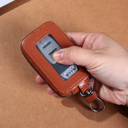 キーケース スマートキーケース メンズ レディース 男女兼用 車 カー用品 鍵 キーカバー カギケース クリア窓付き カラナビ ファスナー式 高級感