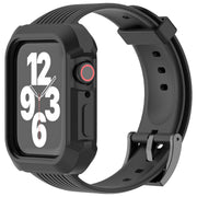 AppleWatch用バンド 腕時計用ベルト 交換バンド アップルウォッチ用 ケース一体型 男女兼用 メンズ レディース 傷防止 耐衝撃 保護 シリコン SE Series9 Series8 Series7 交換用 付け替え カジュアル シンプル おしゃれ かっこいい お出かけ アウトドア 通勤 黒 赤 青 緑 ピンク 38mm 40mm 42mm