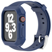 AppleWatch用バンド 腕時計用ベルト 交換バンド アップルウォッチ用 ケース一体型 男女兼用 メンズ レディース 傷防止 耐衝撃 保護 シリコン SE Series9 Series8 Series7 交換用 付け替え カジュアル シンプル おしゃれ かっこいい お出かけ アウトドア 通勤 黒 赤 青 緑 ピンク 38mm 40mm 42mm