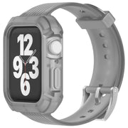AppleWatch用バンド 腕時計用ベルト 交換バンド アップルウォッチ用 ケース一体型 男女兼用 メンズ レディース 傷防止 耐衝撃 保護 シリコン SE Series9 Series8 Series7 交換用 付け替え カジュアル シンプル おしゃれ かっこいい お出かけ アウトドア 通勤 黒 赤 青 緑 ピンク 38mm 40mm 42mm