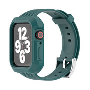 AppleWatch用バンド 腕時計用ベルト 交換バンド アップルウォッチ用 ケース一体型 男女兼用 メンズ レディース 傷防止 耐衝撃 保護 シリコン SE Series9 Series8 Series7 交換用 付け替え カジュアル シンプル おしゃれ かっこいい お出かけ アウトドア 通勤 黒 赤 青 緑 ピンク 38mm 40mm 42mm