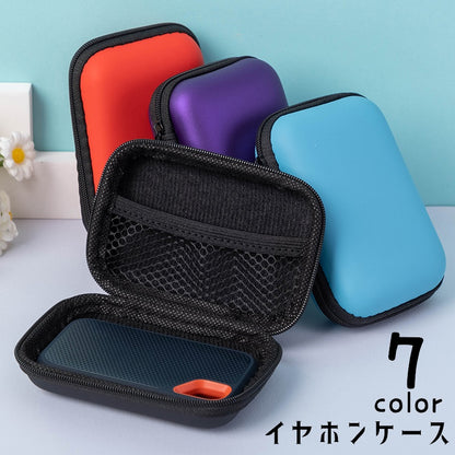 イヤホンケース ガジェットポーチ ガジェットケース モバイル収納 小物入れ 小銭入れ 商品画像