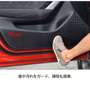 ドアトリムステッカー 車用品 カー用品 内装用 キックガード マツダCX-4 マツダアクセラ マツダアテンザ マツダCX-5 汚れ防止 傷防止 保護