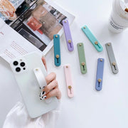 スマホベルト 男女兼用 スマホアクセサリー ピンク ブルー ブラック 落下防止 シンプル おしゃれ カラバリ豊富